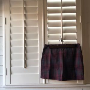Plaid mini skirt